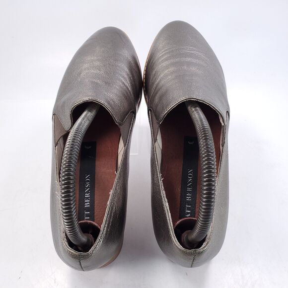 Matt Bernson Casual Slip On Loafer Flat Womens Size 7.5 Silver Brown - Picture 4 of 9